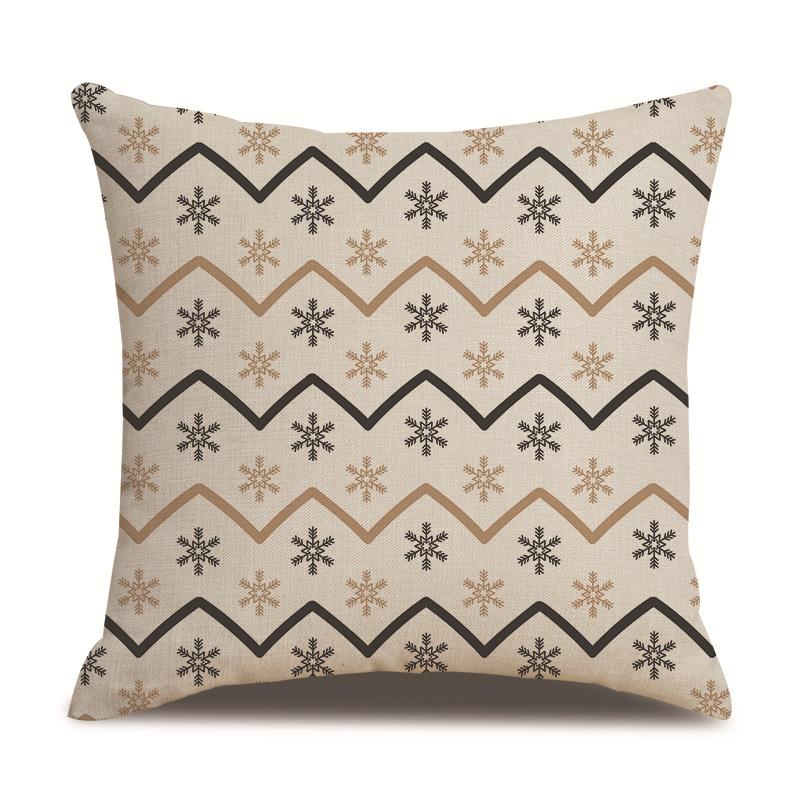 Рождественская односторонняя наволочка для подушки, льняная наволочка для гостиной, наволочка для автомобильной подушки, наволочка для диванной подушки, прикроватная наволочка