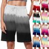 Shorts For Women Printing Workout Running Soft Yoga Shorts With Pockets