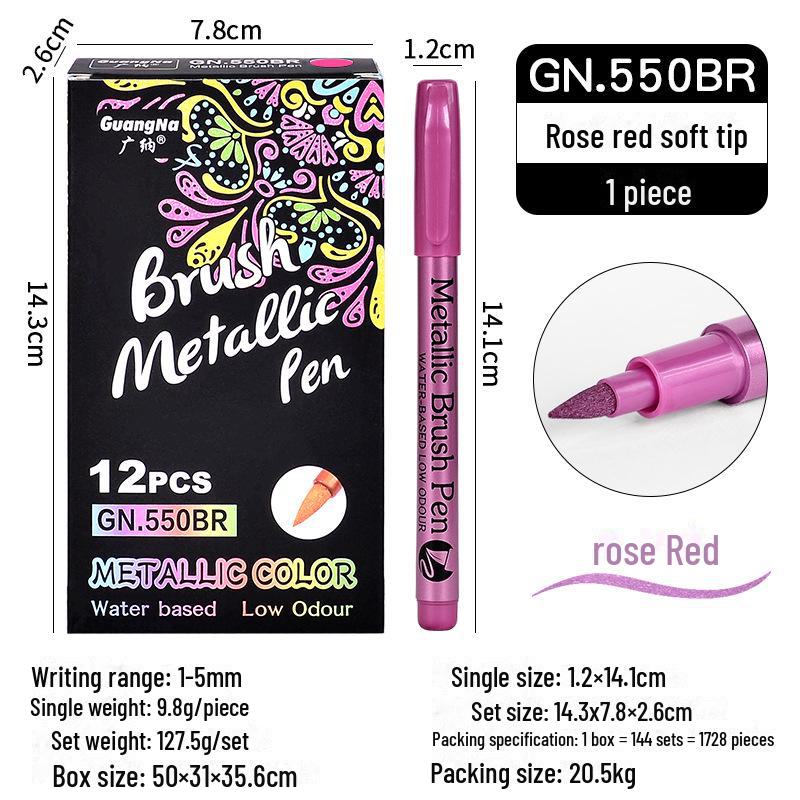 Guangna 550 Набор маркеров с золотой и серебряной краской для покрышек, произведений искусства и граффити