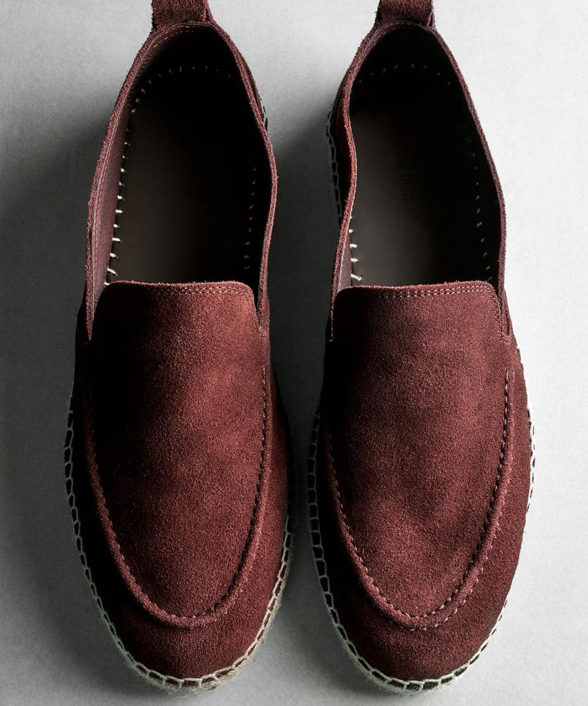 Эспадрильи Massimo Dutti с кожаной строчкой