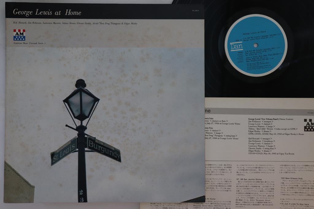 LP Record GEORGE LEWIS George Lewis At Home VC4014 DAN 1979 Japan Jazz Used