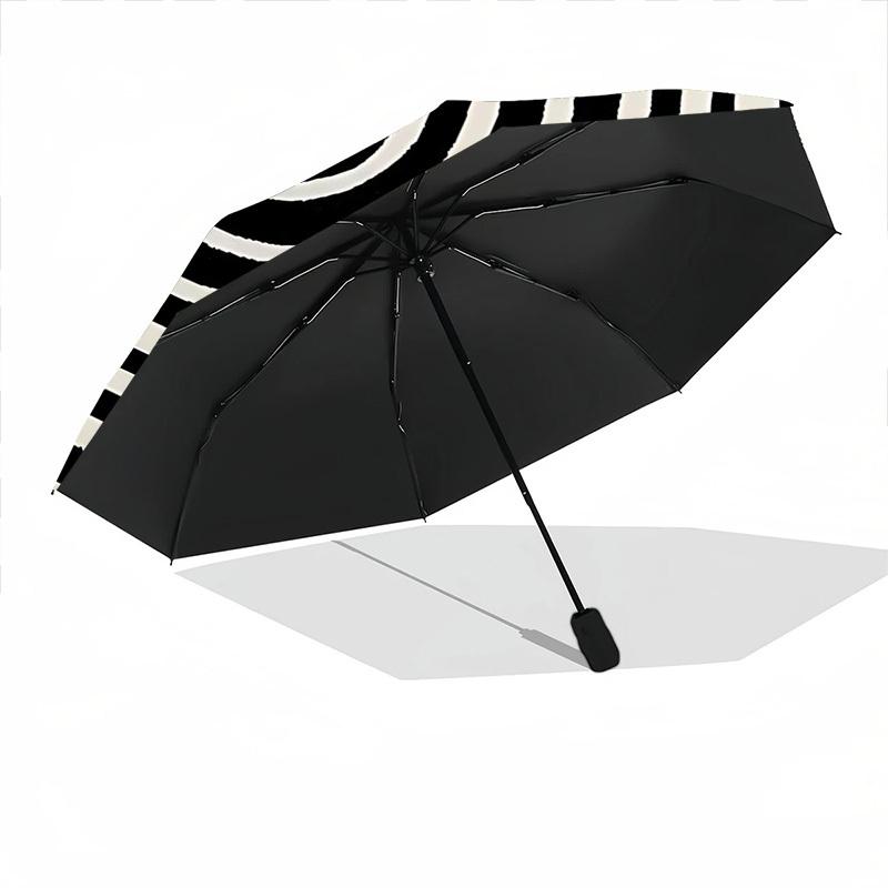 1pc Spiral Pattern Automatic Open/Close Umbrella, Windproof, Folding Compact Umbrella with Lightweight Design for Women/Men102