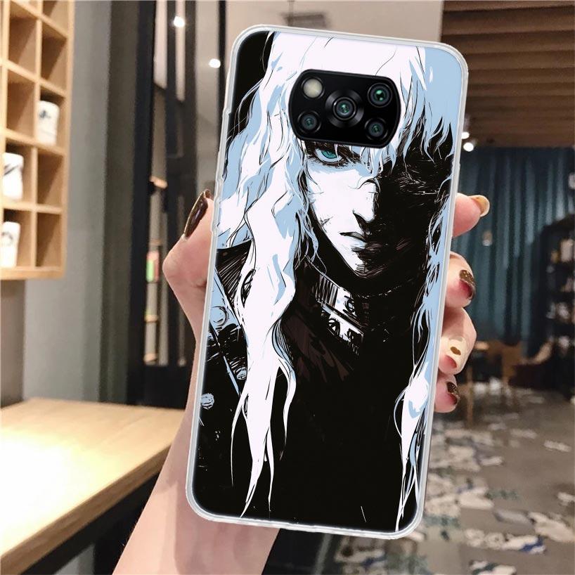 Black White G-Guts B-Berserks Soft Phone Case For Xiaomi Poco X3 X5 X6 X7 Pro X4 NFC F7 Ultra F6 F5 M6 M5S M4 M3 F4 Gt F3 Fundas