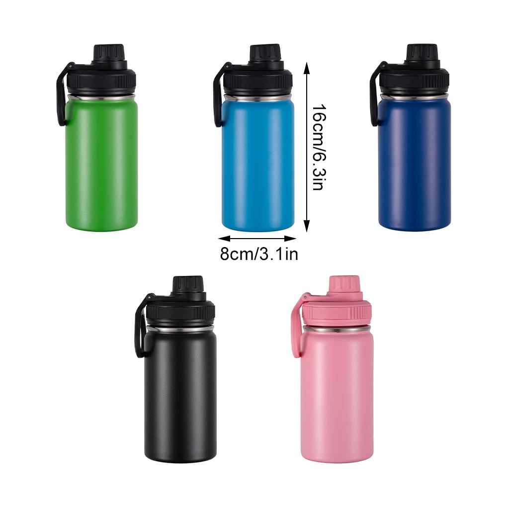 Small Water -12 Stainless Steel Insulated Mouth Water Leaks Proof Nozzle Thermos Sports Kettle Portable Outdoor