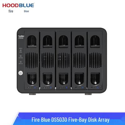 HOODBLUE DS5030 5-отсековый USB 3.0 Type-C RAID-корпус для HDD