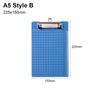 1Pcs Blue Writing Pad Board A4/A5/A6 Menu Bill Folder New Clip File Organize  Paper Ticket Storage