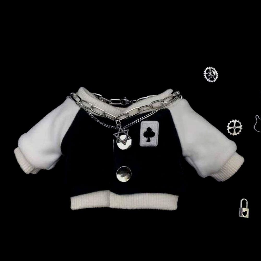 Playing House Cotton Stuffed Dolls Embroidery Jackets Baseball Uniform 20cm Doll Clothes