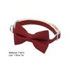 Pet Collar Adjustable Beautiful Bowknot Decor Plaid Dog Car Necklace Jewelry for Taking Photo