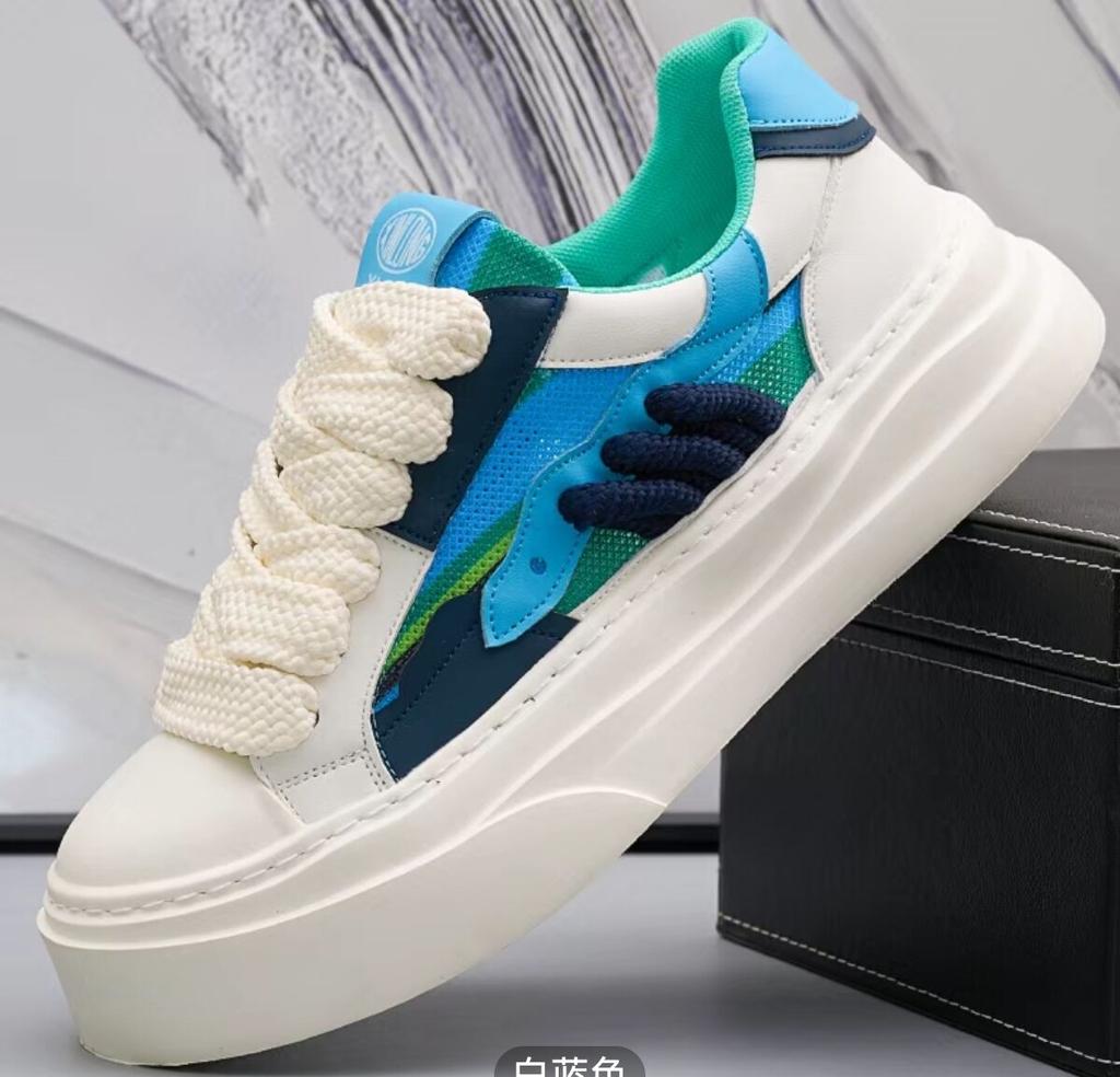 Новые мужские очаровательные разноцветные дышащие кожаные туфли на шнуровке для отдыха, мужские удобные лоферы на толстой подошве, zapatos hombre