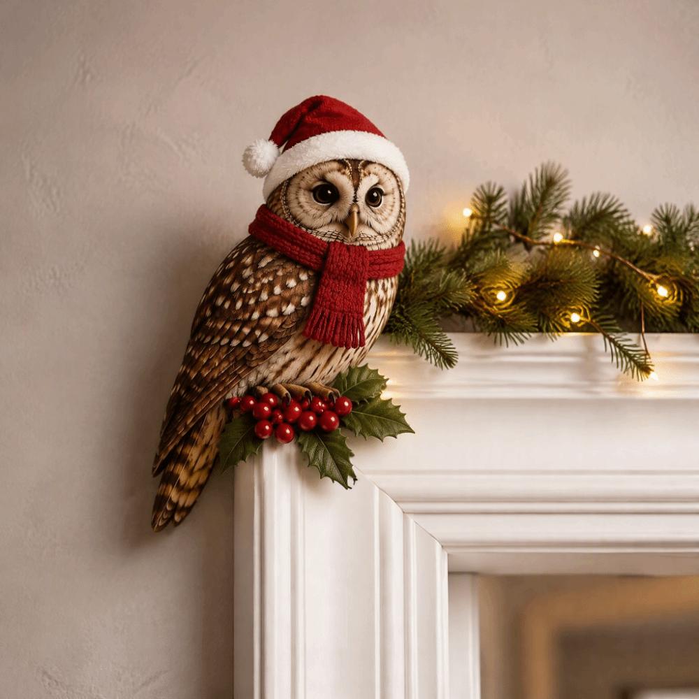Modern Door Corner Pendant Wooden Animal Door Sign Gate Top Decoration Owl Door Frame Gift