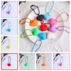 Colorful Heart Keychain Silicone Heart Keyring Candy Color Heart Pendant Y2K Korean Kawaii Dopamine Sweet Key Accessory