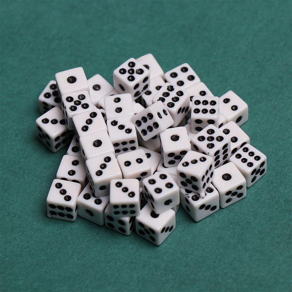 Plastic Standard Six Sided Decider Board Playing Game Gaming Drinking Dice Dices Entertainment Tool