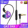QKZ SK8 проводная гарнитура HIFI динамический стерео тяжелый бас 3.5MM AUX внутриканальные наушники-мониторы игровые спортивные музыкальные наушники с микрофоном