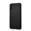 Coque pour votre Samsung Galaxy A70 en TPU fibre de carbone noir