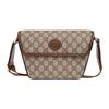 Сумка-мессенджер GG Supreme Retro Crossbody Бежевый холст Коричневая кожа Золотая фурнитура Для повседневного использования 715767-92THG-8563