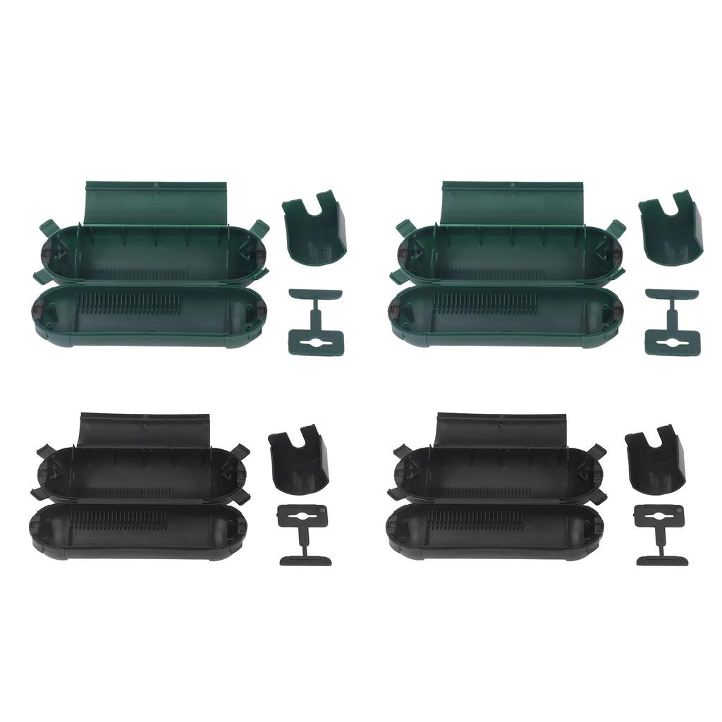4Pcs Outdoor Extension Cord Safety Cover Adjustable Compartment Weatherproof Electrical Connection B