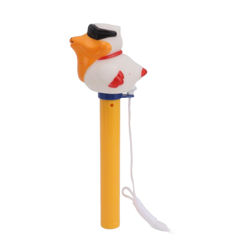 Плавающий термометр для бассейна Большого размера Легко читаемый для температуры воды со шнурком для открытых и закрытых бассейнов, спа, Утка