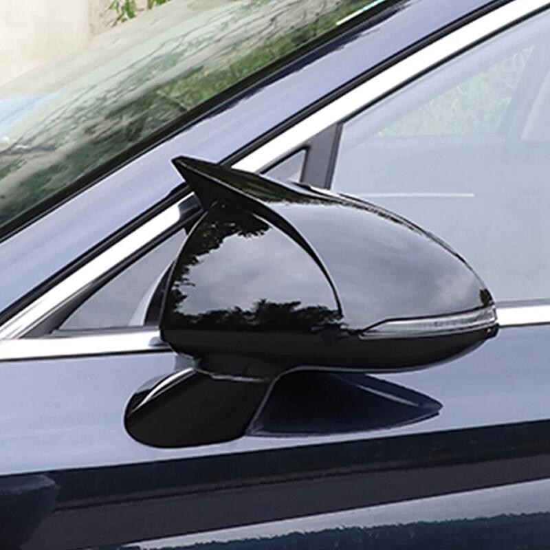 LH+RH Gloss Black Rearview Mirror Cover Cup Trim for HYUNDAI Elantra 2016-2019