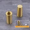 Brass Wooden Mini Board Feet 4Pcs Anti Slip Riser for Jewelry Box Display Tray Small Furniture DIY Craft Use