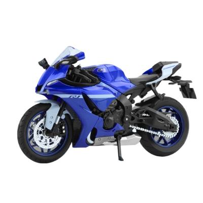 1/12 YAMAHA YZF-R1 Модель гоночного мотоцикла из сплава Литая модель уличного спортивного мотоцикла Имитация звука и света Игрушки для детей Подарок