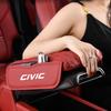 IYXI7 for Honda civic 8th 10th gen 2017 2018 2019 2016 Stitched PU Leather Car Armrest Mat Center Console Arm Rest Protection Cushion