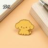 Golden Plated Lapel Pin Enamel Animal Brooch Pin, Bear Penguin Fox Dog Hedgehog Badge, Clothes Decorative Pins Men Women Alloy for Coats Sweaters