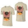 Scarlet Flower Delicate Reversible Tshirt Lazy Vibe Antistatic Short Sleeve