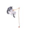 Cartoon Style Fish Tank Ornament Resin Mini Figurine New Fishing Cat Ornament  Landscaping