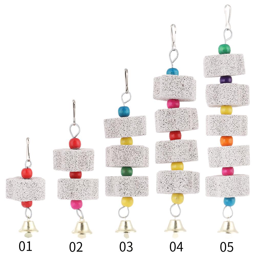 Home Pet Supplies Tearing Bird Chew Toy Hanging Block Chewing Mineral Parrot Grinding Stone