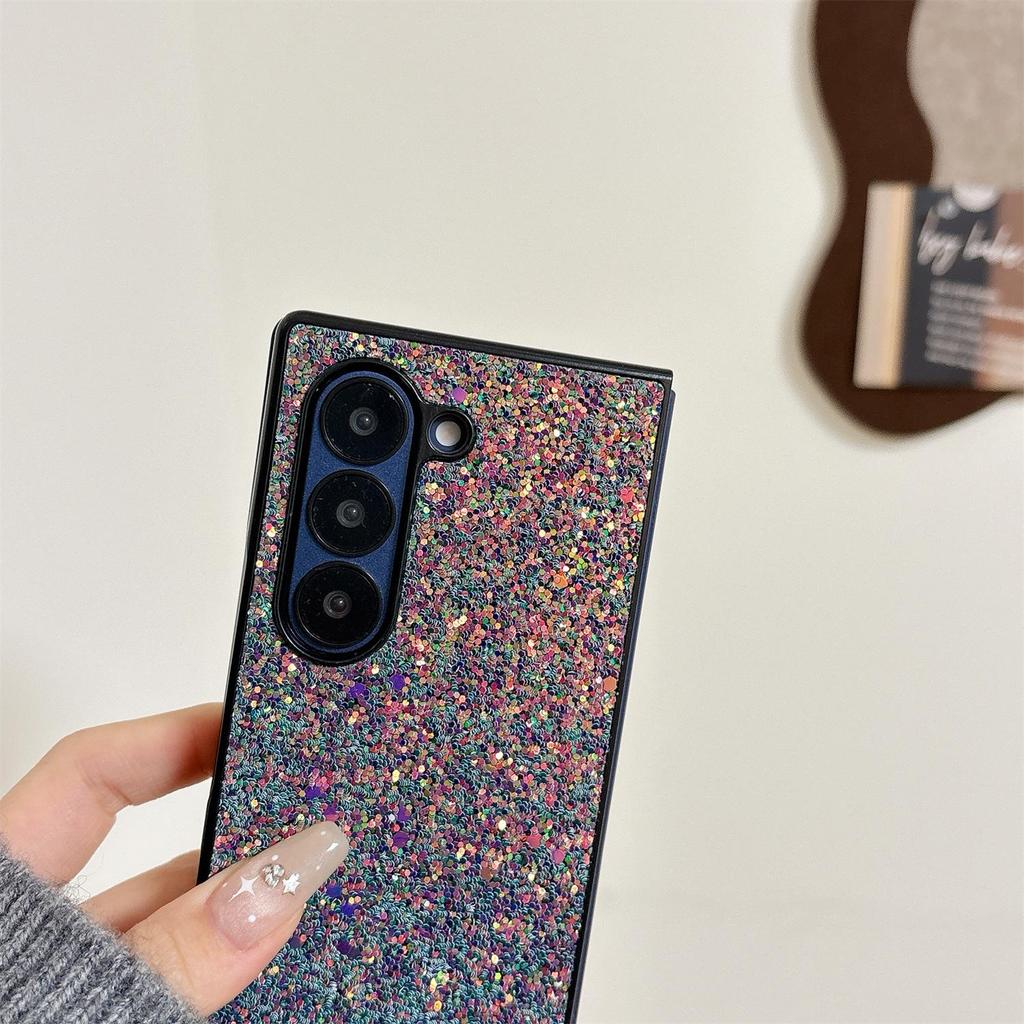 Чехол от падения для Samsung Z Fold7: Совместимо с Z Fold5/6, Flash Diamond и Z Fold4/3, Star Diamond Защитная крышка.