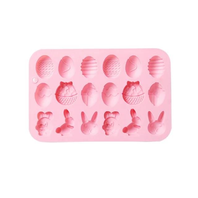 Кролик силиконовая форма разбитая яичная скорлупа пасхальный кролик форма DIY помадка шоколадный торт украшения пудинг желе выпечка инструмент