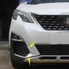 Для Peugeot 3008 3008GT 2017 - 2020 Lapetus Передние противотуманные фары Лампа веко бровь ABS Хром / Углеродное волокно Вид Накладка