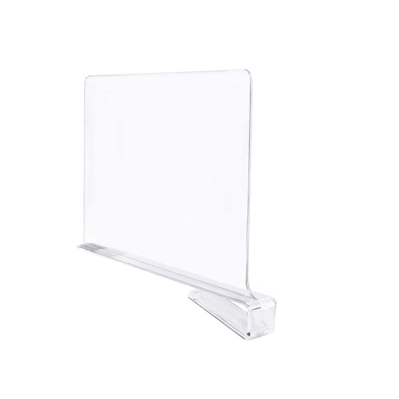 1/2/4pcs Acrylic Dividers Shelf Divider for Closets Organizer Shelf Dividers Closet Separators Bookcase Shelf Divider