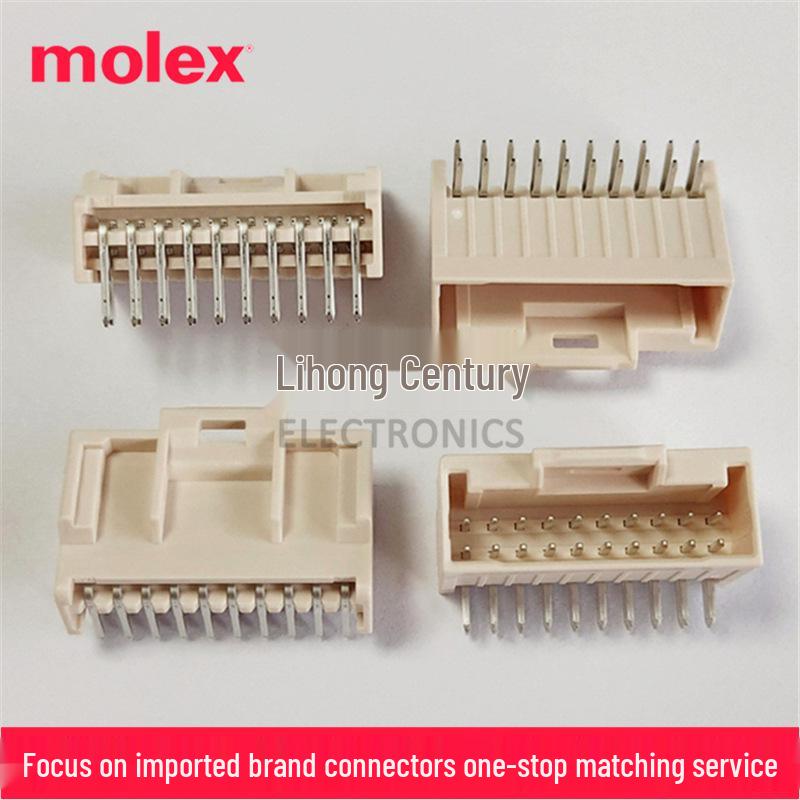 Molex 501876-2040 20-Pin Right Angle Double Row Header, 2.00mm Pitch
