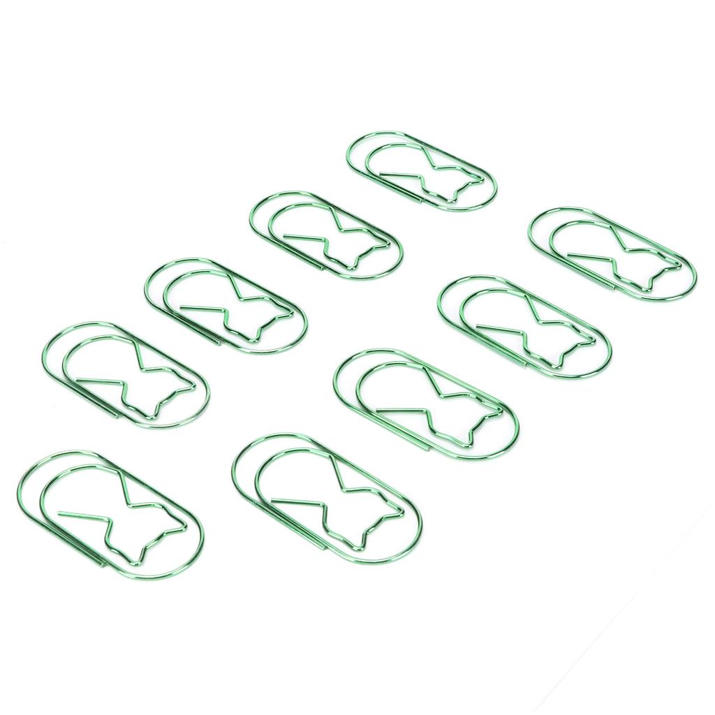 30 шт. скрепок для бумаг в форме железного кота, многофункциональная скрепка для бумаг для офисных инструментов для организации документов