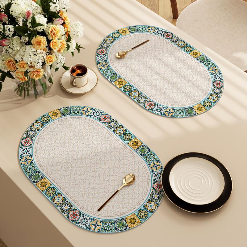 Новый современный простой подстановочный коврик для отеля, ресторана, дома, западный подстановочный коврик для обеденного стола, профессиональный изоляционный коврик, высококачественный коврик для стола