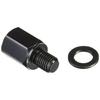 TANAX Bike Mirror Napoleon Thread Diameter Conversion Adapter - Black [Positive 8mm Positive 10mm] C-2