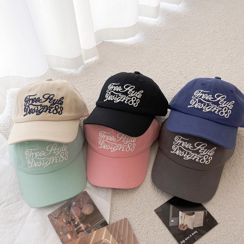 Spring and summer new large letter embroidered baseball hat for men and women couples outdoor versatile sunshade sunscreen cap