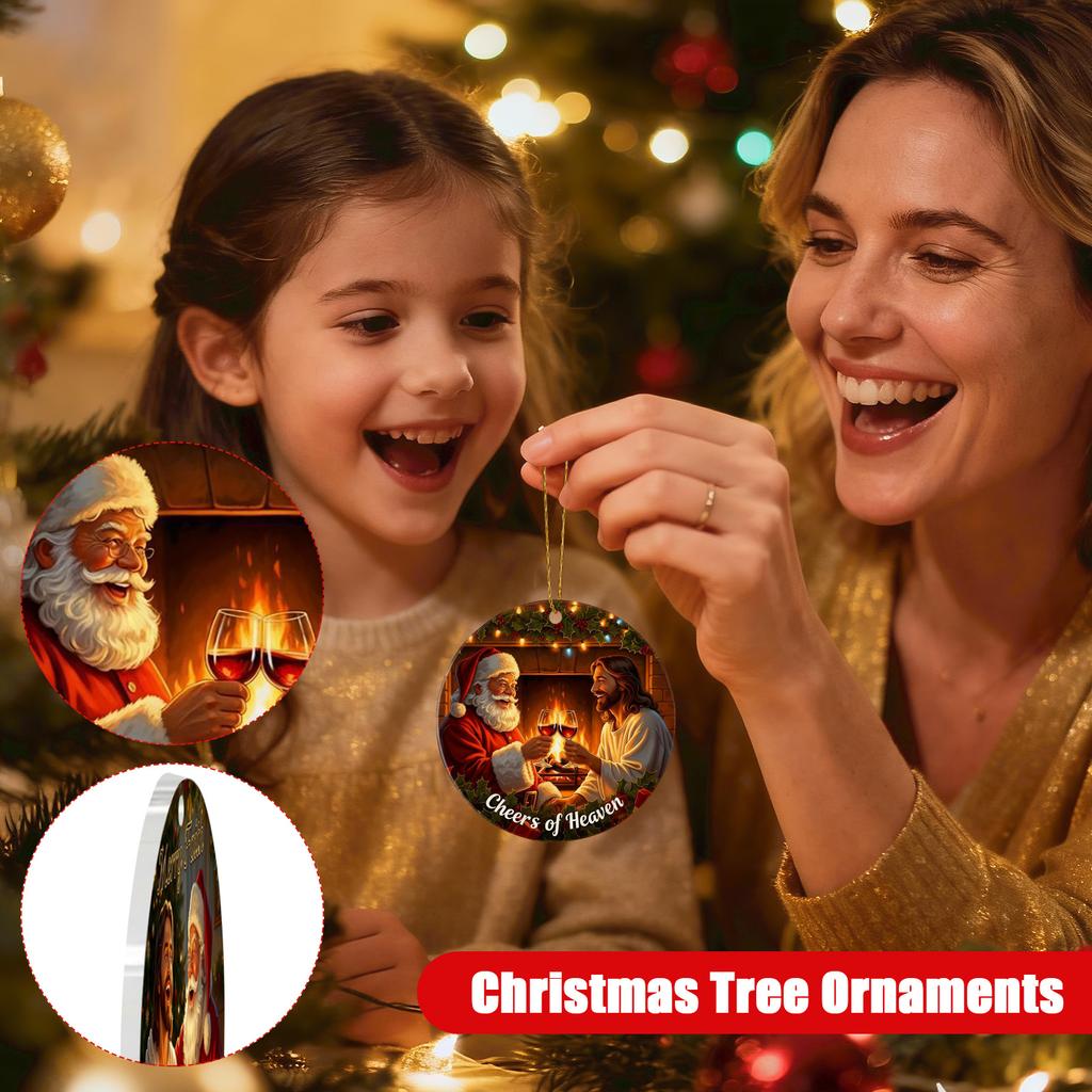 2D Рождественский Подвесной Декор Бирка на Елку Тематическая Вечеринка Поделки Украшение