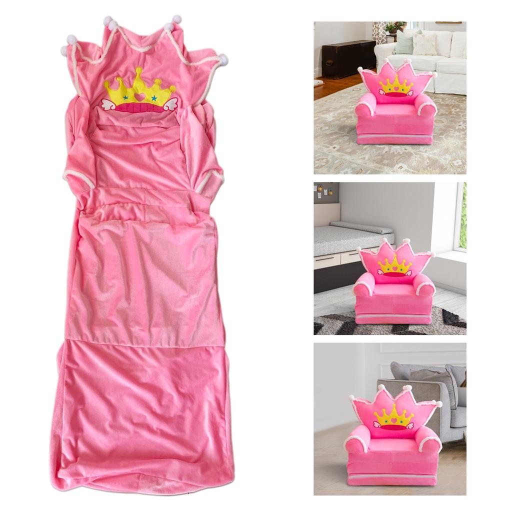 Boys Girls Cartoon Couch Chairs Cover Foldable Washable for Living Room Home
