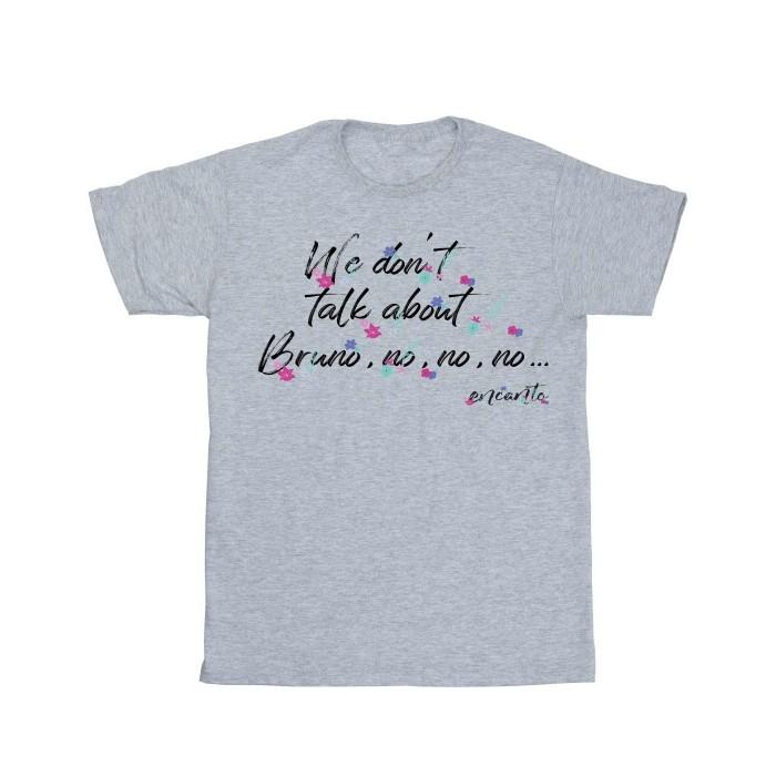 Disney Womens/Ladies Encanto We Don´t Talk About Bruno No No Boyfriend Fit Cotton Boyfriend T-Shirt