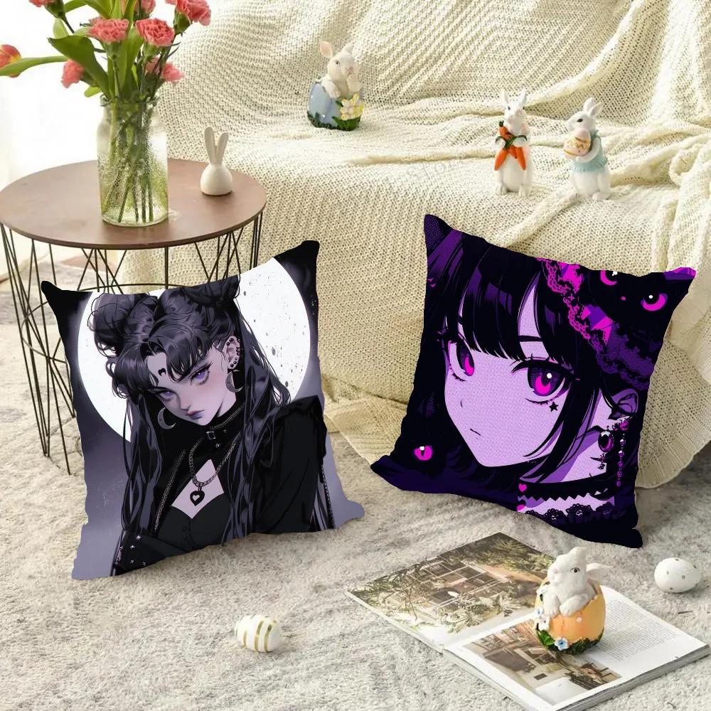 1 шт. Настроение Тело Лунная Леди Классический Аниме Наволочка Квадратная Спальня Диван Досуг Комфорт Подушка Авто Гостиная Дом Украшение