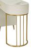 Bed Desk Sharon White  With Stool Cm 120X40X75 (Stool Size Ø36X39)