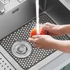 Heat Insulation Kitchen Sink Mat Hollow Drain Pad Kitchen Accessories Dishes Drying Mat  Tableware