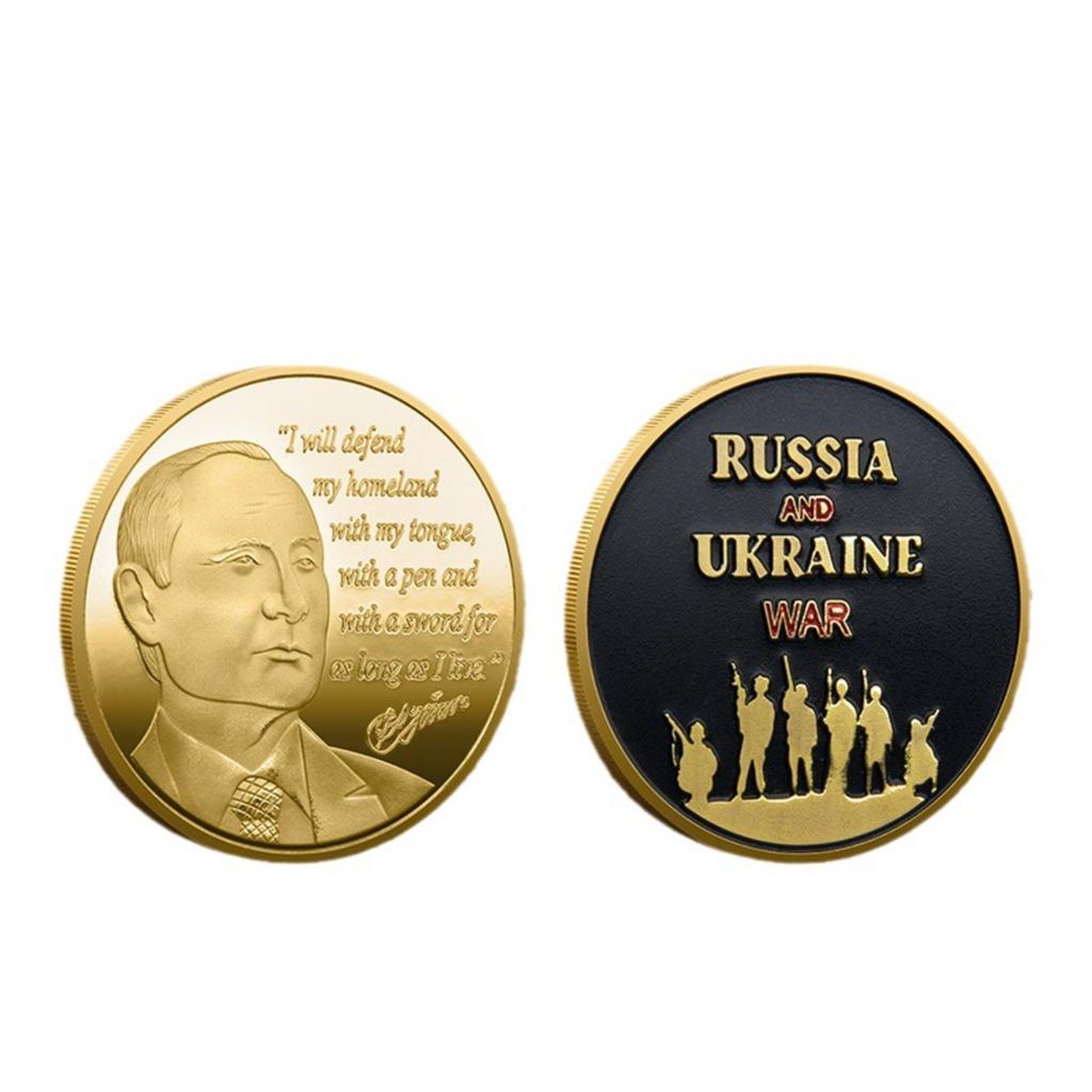 Памятный -покрытый Золотым покрытием Цветной рельефный Металлический Сувенирный Значок Коллекционная Монета