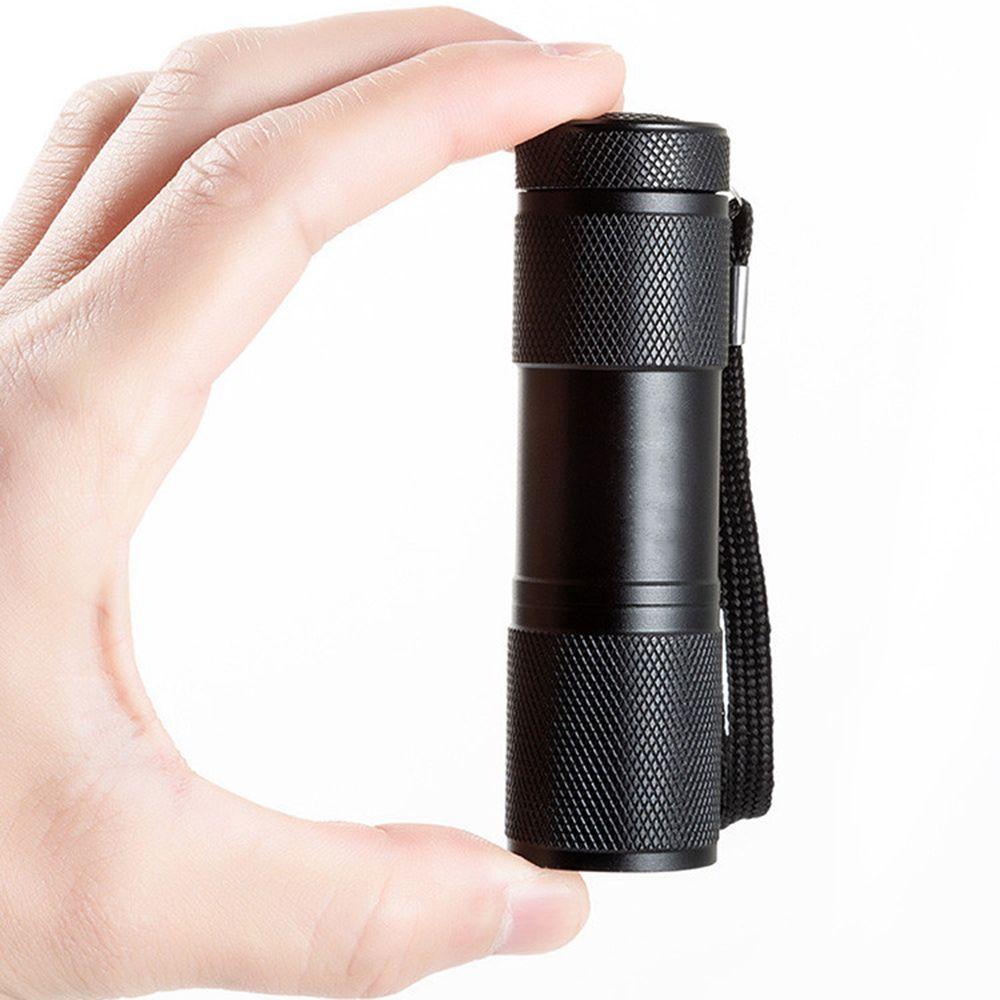 Водонепроницаемый свет обнаружения 395 нм ультрафиолетовый УФ-фонарик фиолетовый свет 9 светодиодов фонарик