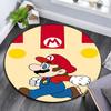 Mario pattern round rug,Carpet Rug for Living Room Bedroom Playroom ,Non-slip Floor Mat,Holiday Gifts and Birthday Gifts.