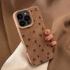French Flower Faux Leather Phone Case for iPhone 16 15 14 13 13/12/11promax