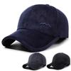 Autumn Winter Men Velvet Thick Cap Middle-Aged Warm Windproof Cold Baseball Cap