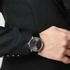 Calvin Klein Кварцевые часы Кожаный ремешок 41 мм Серый циферблат Водонепроницаемость 30 м Мужские часы K2Y211C3